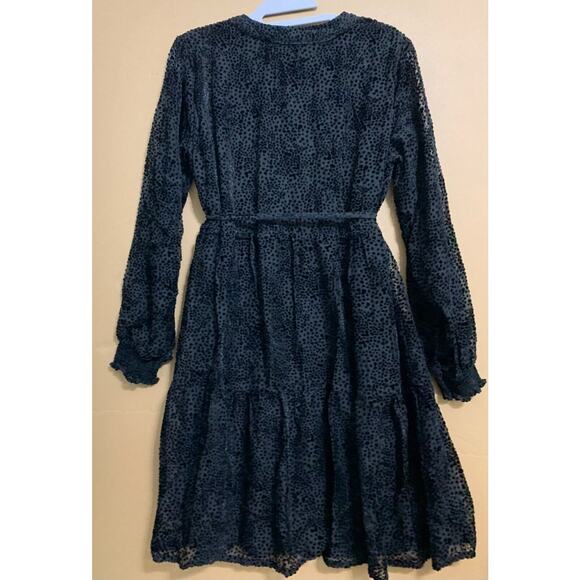 COPPER & BLACK by FAT FACE Burn Out Black LEXI DEVORE Party Dress Sz 8 NWT - Picture 11 of 14